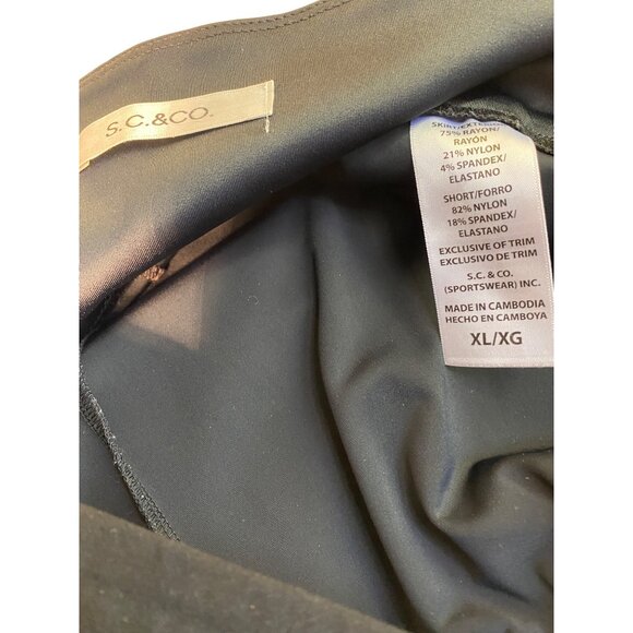 S.C.&Co. Womens Black Skort XL Rayon/Nylon/Spandex Blend - Picture 6 of 9